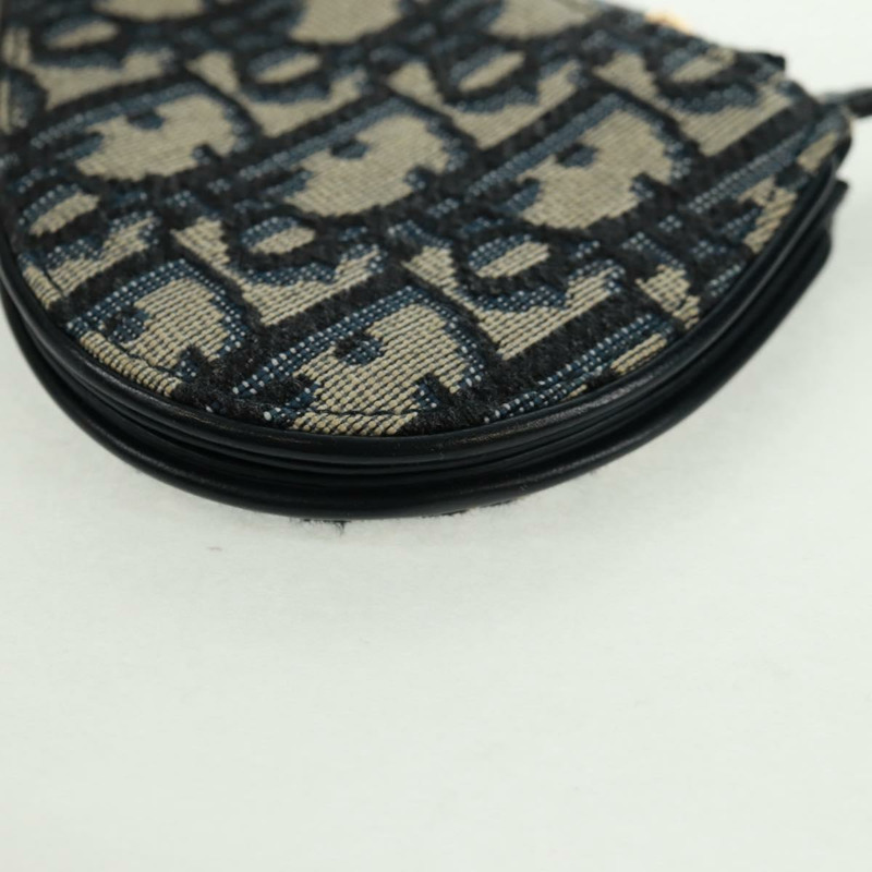 【日本直送】Christian Dior Trotter帆布馬鞍包 海軍藍 金色 正品 bs32208V-13