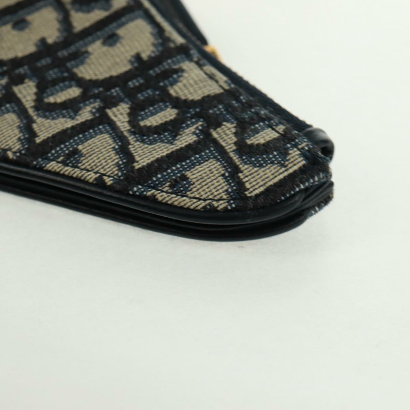 【日本直送】Christian Dior Trotter帆布馬鞍包 海軍藍 金色 正品 bs32208V-15