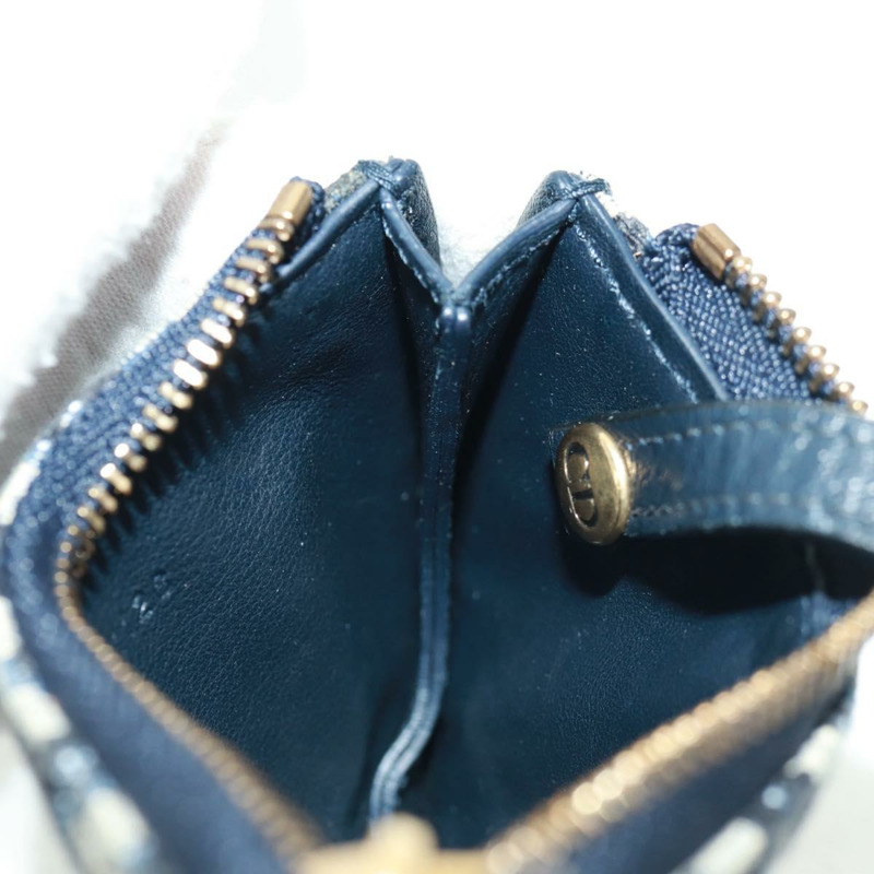 【日本直送】Christian Dior Trotter帆布馬鞍包 海軍藍 金色 正品 bs32208V-17