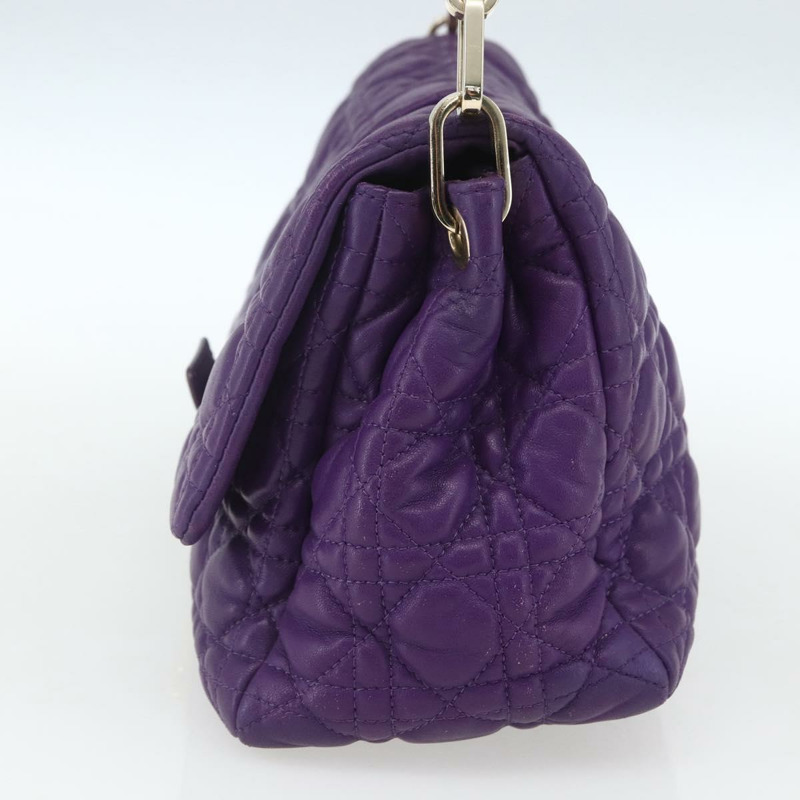 【日本直送】Christian Dior Miss Dior 鏈條肩背包 皮革 藍色 金色 Auth mr1834V-3