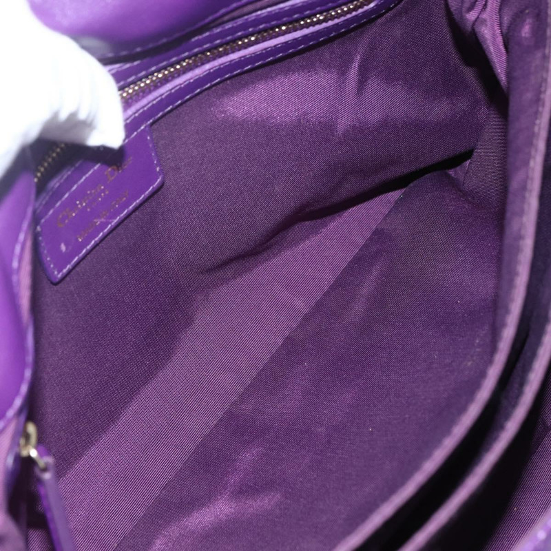 【日本直送】Christian Dior Miss Dior 鏈條肩背包 皮革 藍色 金色 Auth mr1834V-9