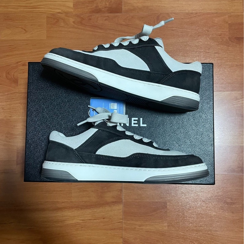 Chanel正品香奈兒雙c徽標黑白熊貓板鞋 黑白 37.5 碼-1