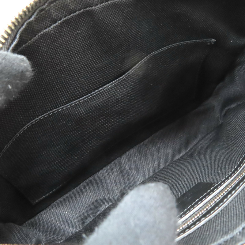 黑色 GG Supreme帆布 手拿包【GUCCI 古馳】 495562-6