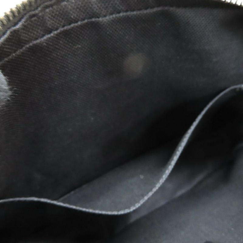 黑色 GG Supreme帆布 手拿包【GUCCI 古馳】 495562-7