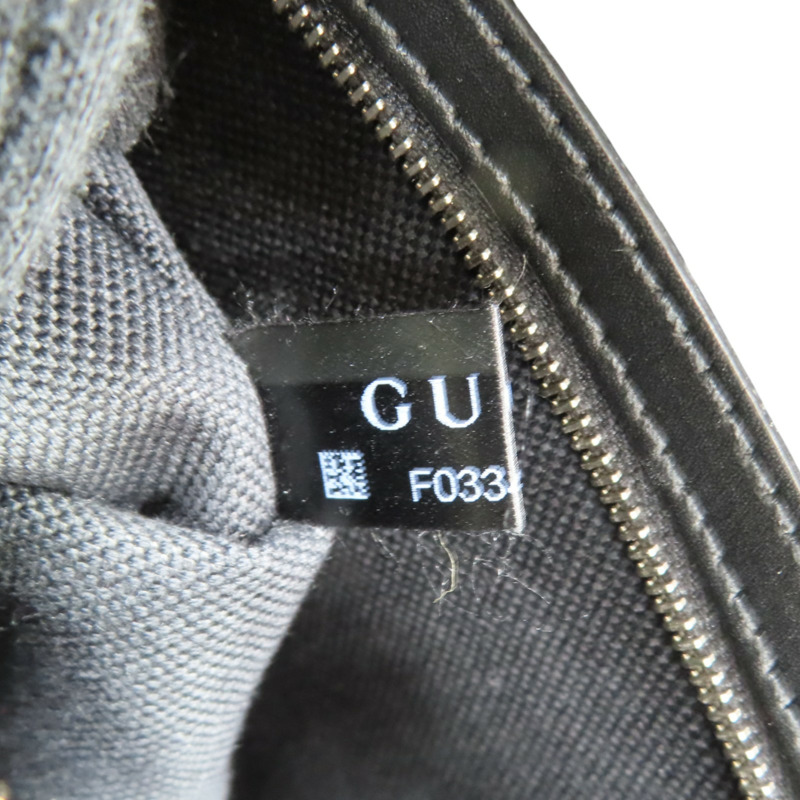 黑色 GG Supreme帆布 手拿包【GUCCI 古馳】 495562-11