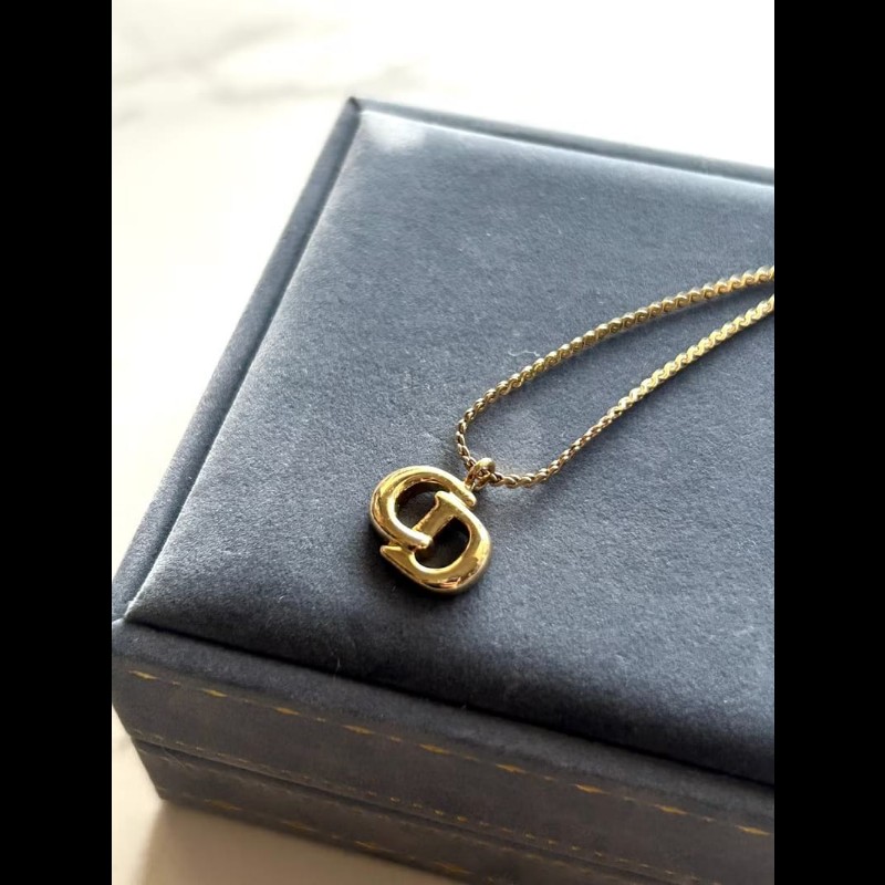 【LA LUNE】中古Dior 金色logo復古手鏈 手鐲 首飾飾品 禮物 二手 古董配件-2