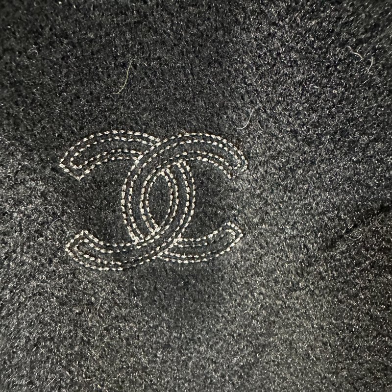 【美收精品】CHANEL黑色絨布大衣 4-782-8