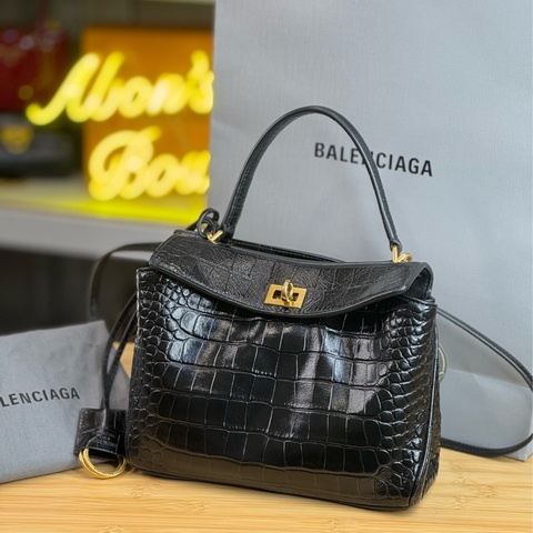 Balenciaga Rodeo 鱷魚壓紋小號 🩶🖤