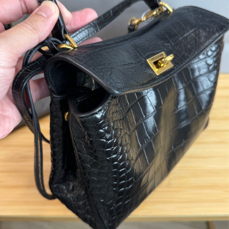 Balenciaga Rodeo 鱷魚壓紋小號 🩶🖤-2