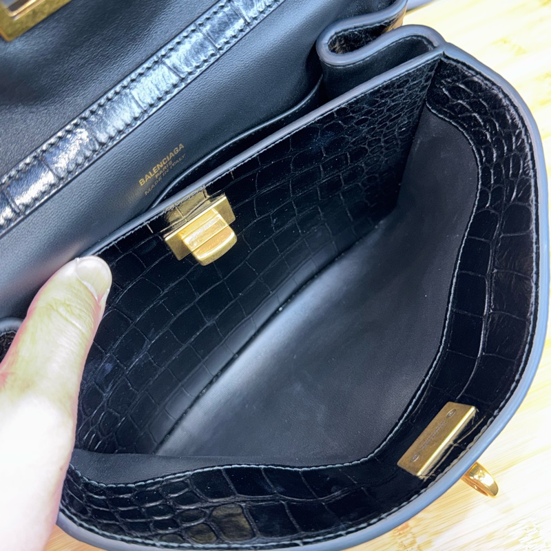 Balenciaga Rodeo 鱷魚壓紋小號 🩶🖤-23