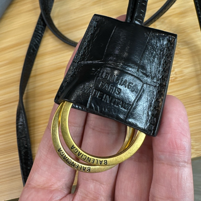 Balenciaga Rodeo 鱷魚壓紋小號 🩶🖤-29