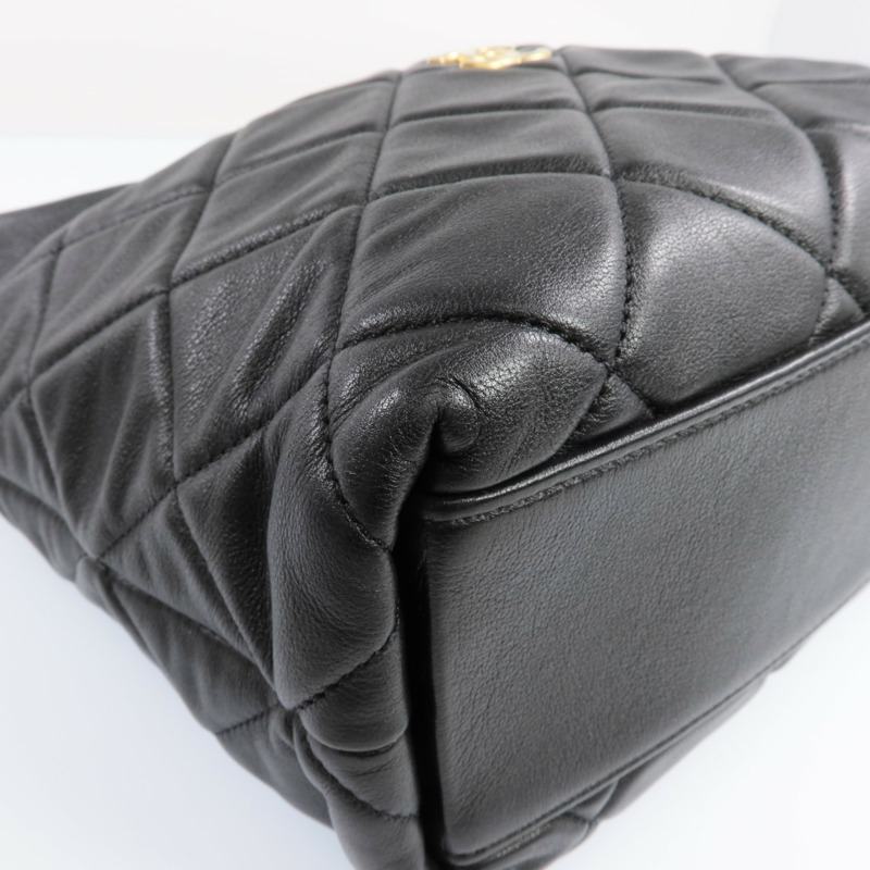 CHANEL 牛皮皮革Chain Shoulder Bag金扣鏈帶肩背袋-10