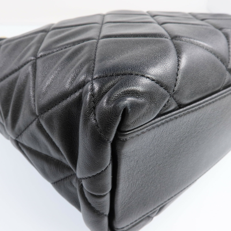 CHANEL 牛皮皮革Chain Shoulder Bag金扣鏈帶肩背袋-12