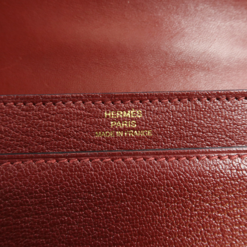 HERMES Chevre皮革Mini Verrou金扣鏈帶肩背袋Rough H-5