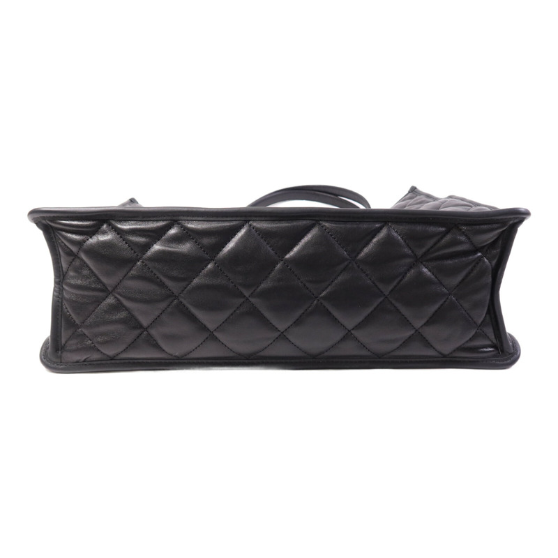 CHANEL 羊皮皮革Tote Bag金扣手挽袋-3