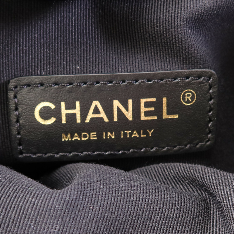 CHANEL 羊皮皮革Tote Bag金扣手挽袋-5