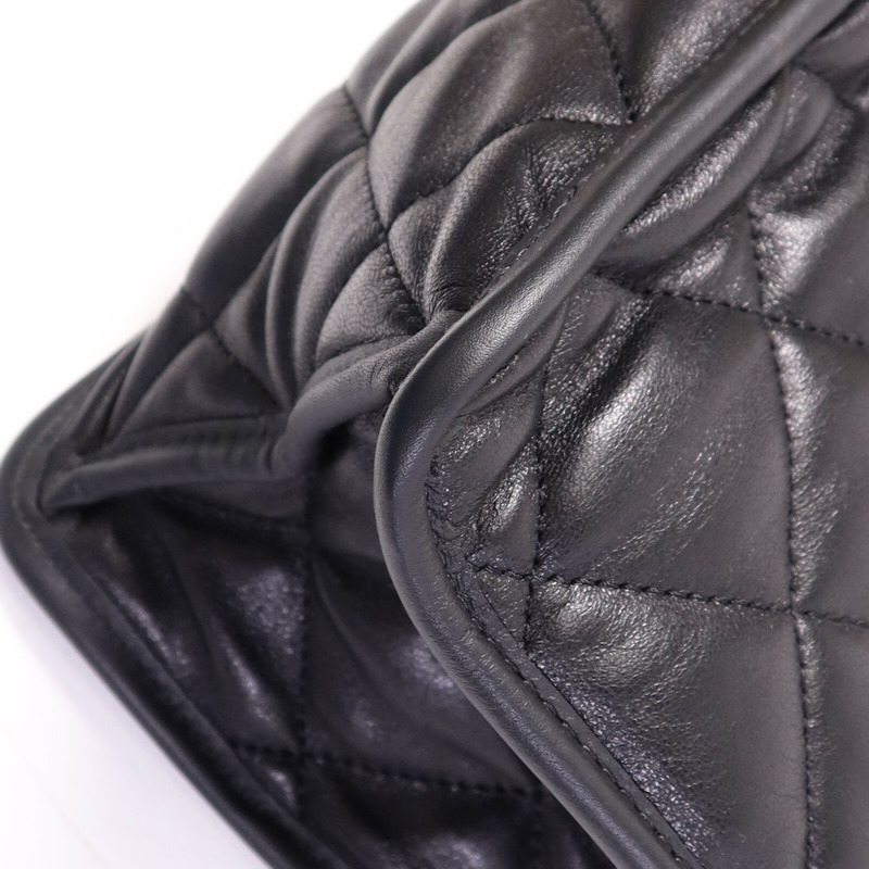 CHANEL 羊皮皮革Tote Bag金扣手挽袋-12