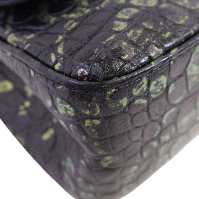 CHANEL 牛皮皮革2.55 Graffiti Reissue金扣鏈帶肩背袋-10