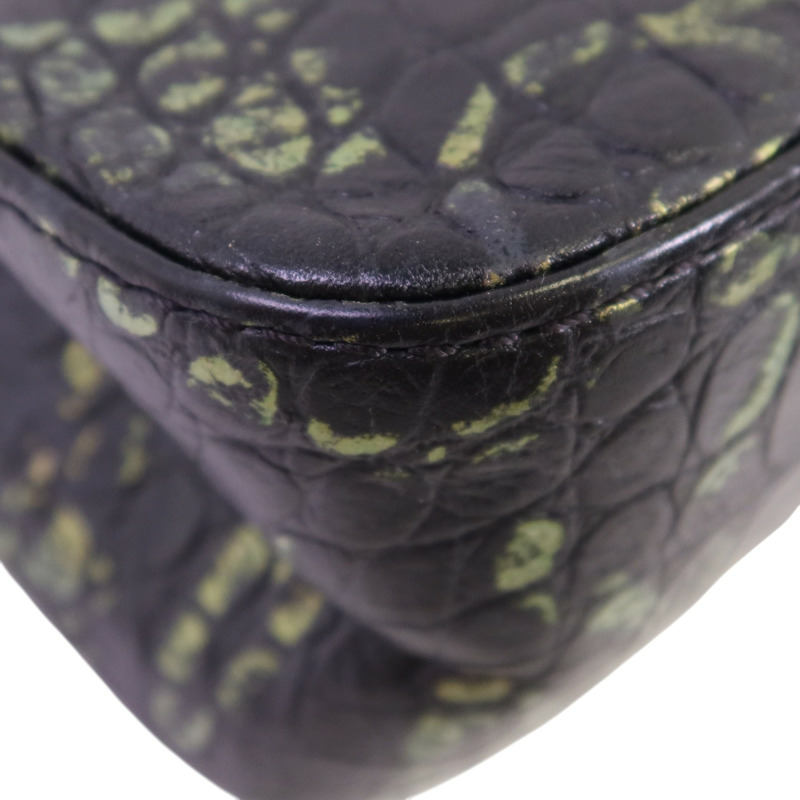 CHANEL 牛皮皮革2.55 Graffiti Reissue金扣鏈帶肩背袋-12