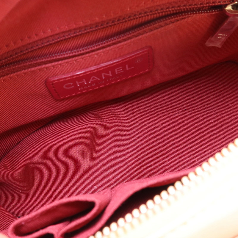 CHANEL 牛皮皮革Gabrielle Small金扣鏈帶肩背袋-4