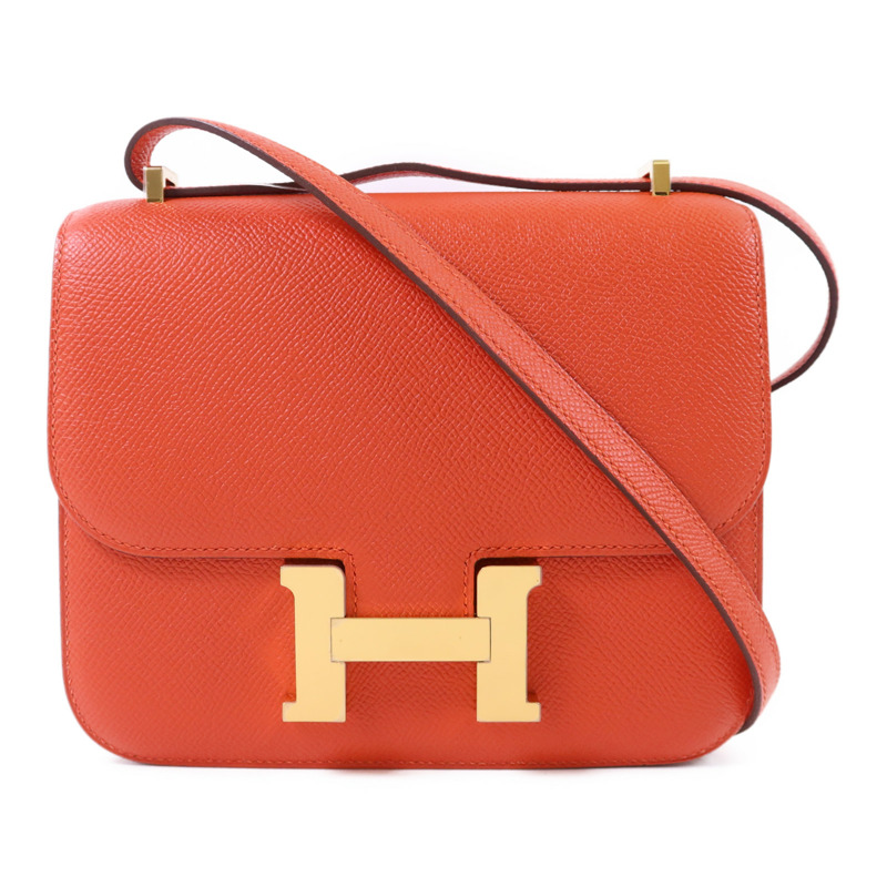HERMES Epsom皮革Constance Mini金扣肩背袋-0