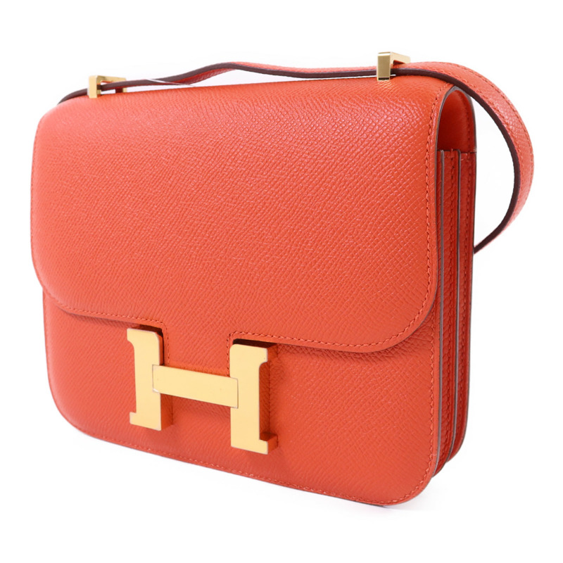 HERMES Epsom皮革Constance Mini金扣肩背袋-1