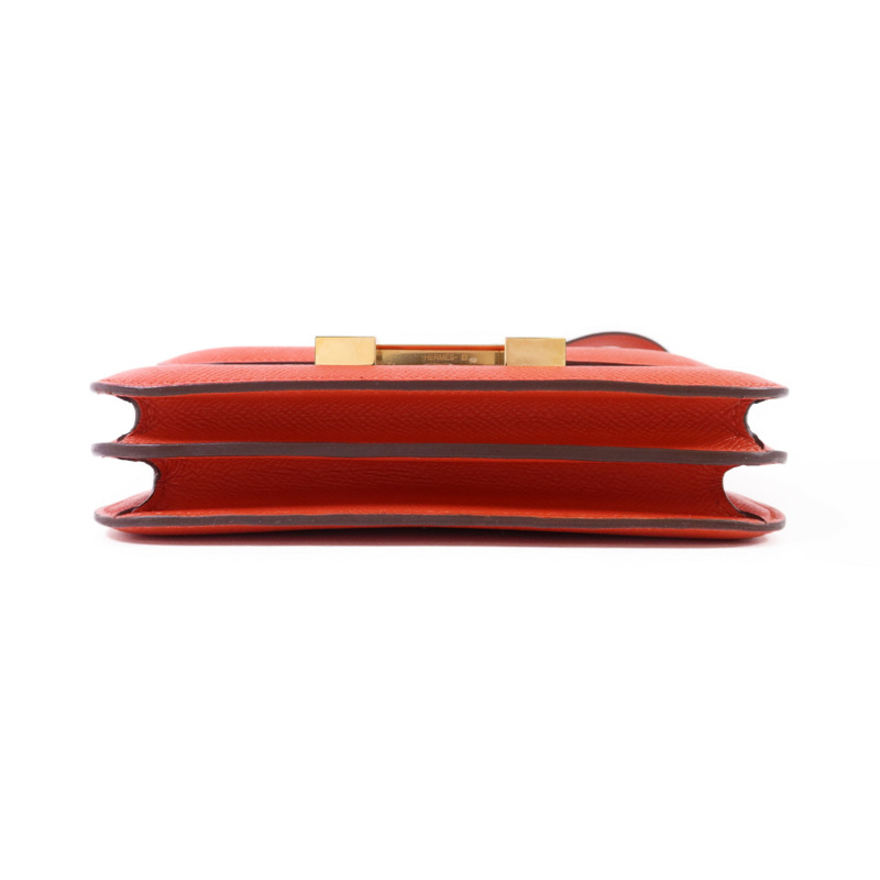 HERMES Epsom皮革Constance Mini金扣肩背袋-3