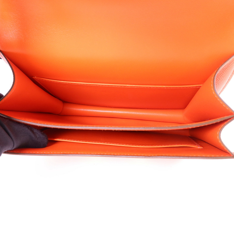 HERMES Epsom皮革Constance Mini金扣肩背袋-4