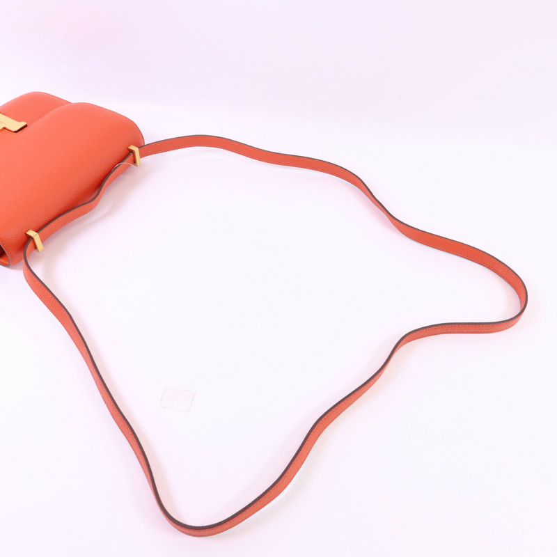 HERMES Epsom皮革Constance Mini金扣肩背袋-8