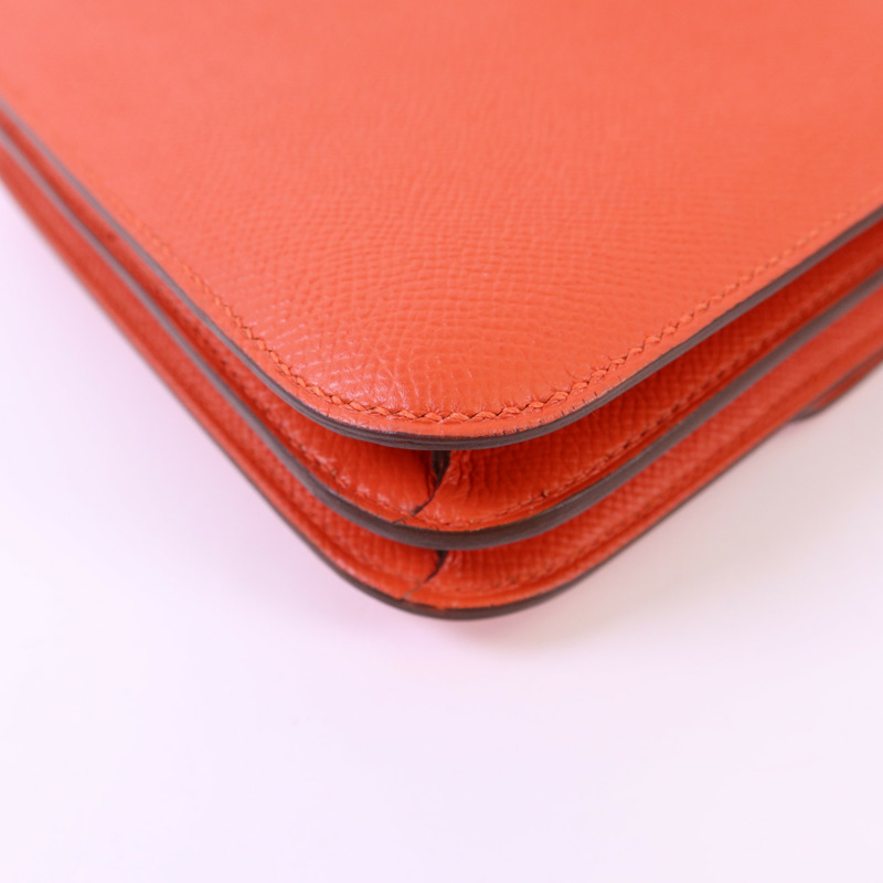 HERMES Epsom皮革Constance Mini金扣肩背袋-14