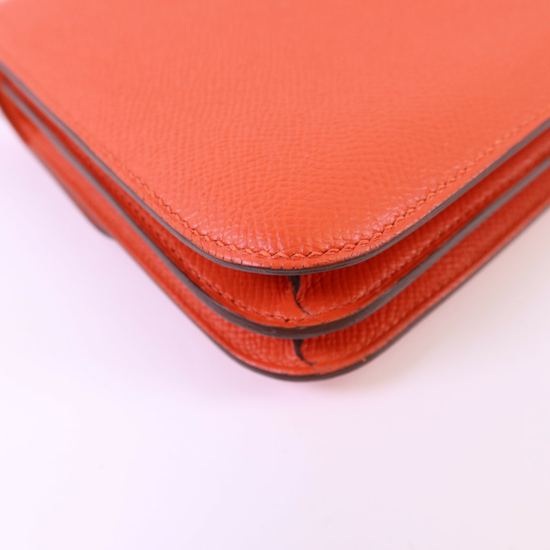 HERMES Epsom皮革Constance Mini金扣肩背袋-15