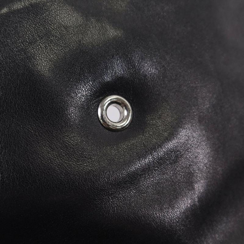 CHANEL 牛皮皮革Chain Shoulder銀扣鏈帶肩背袋-17