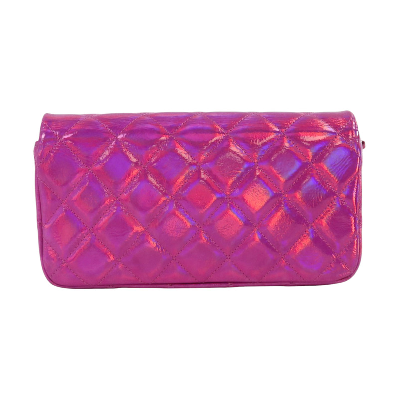 CHANEL 山羊皮革Chain Shoulder銀扣鏈帶肩背袋-1