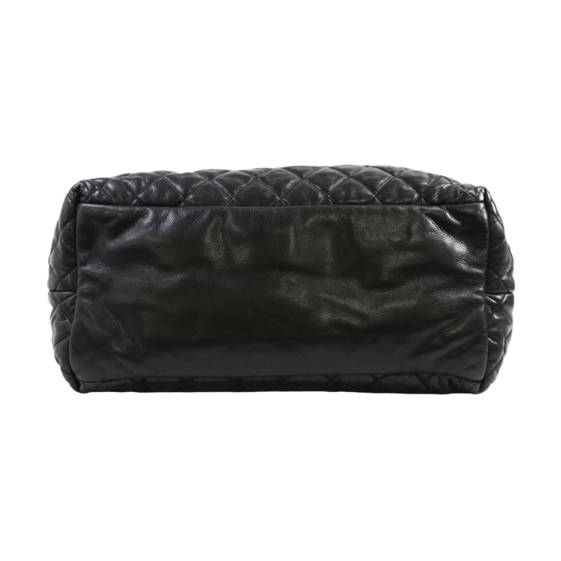 CHANEL 牛皮皮革Coco Cocoon銀扣肩背袋-3