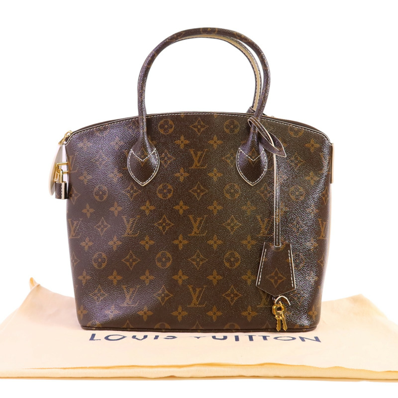 LOUIS VUITTON Monogram Lockit金扣手挽袋-9
