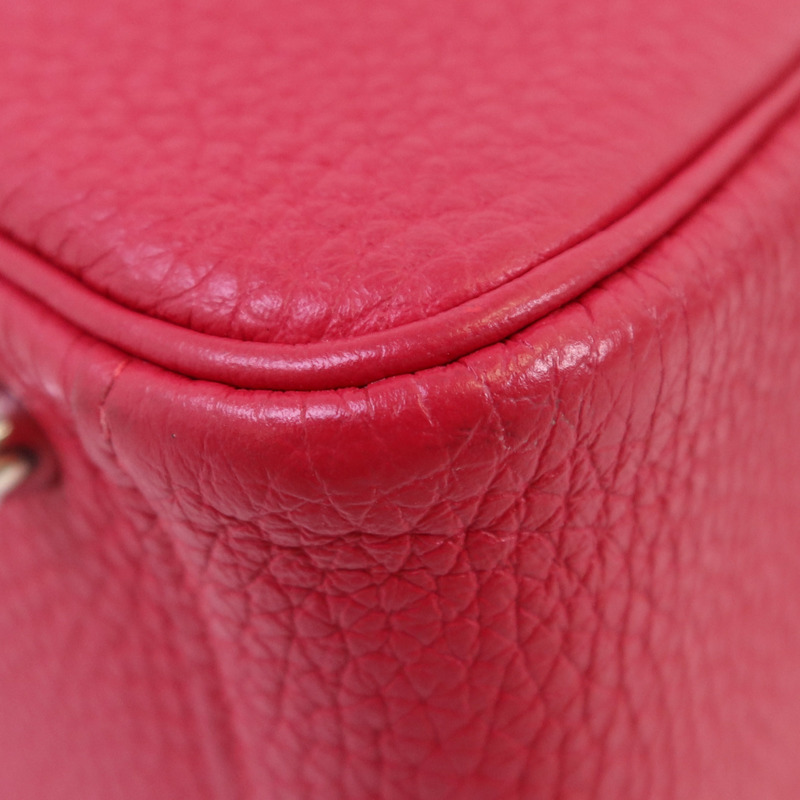HERMES Togo皮革Mini Lindy銀扣肩背袋-11