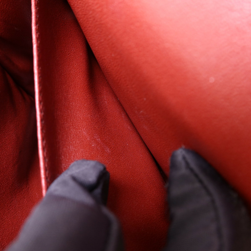 CHANEL 牛皮皮革Large Classic銀扣鏈帶肩背袋-17