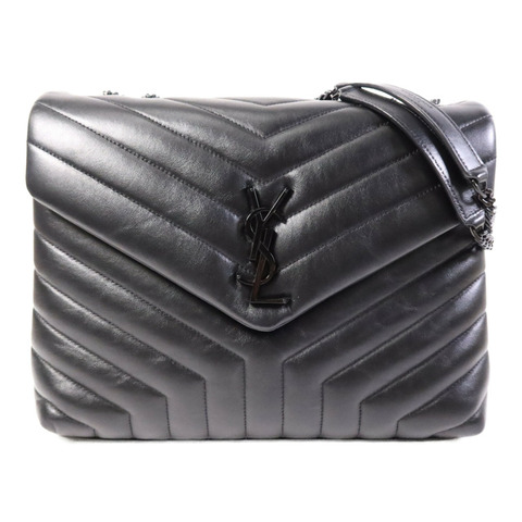 SAINT LAURENT 牛皮皮革LouLou Medium鏈帶肩背袋