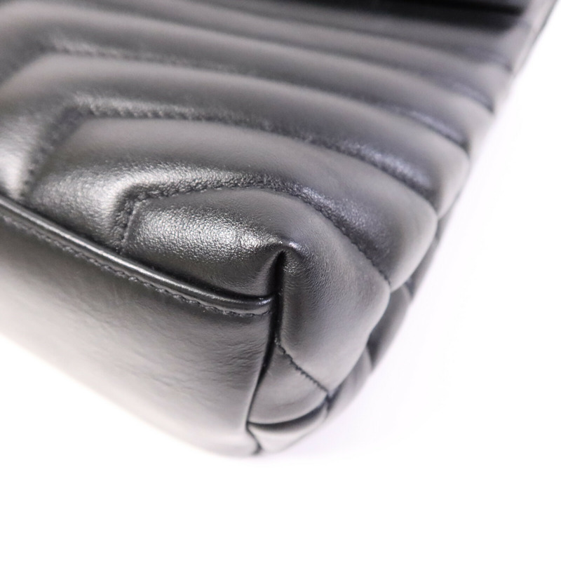 SAINT LAURENT 牛皮皮革LouLou Medium鏈帶肩背袋-10