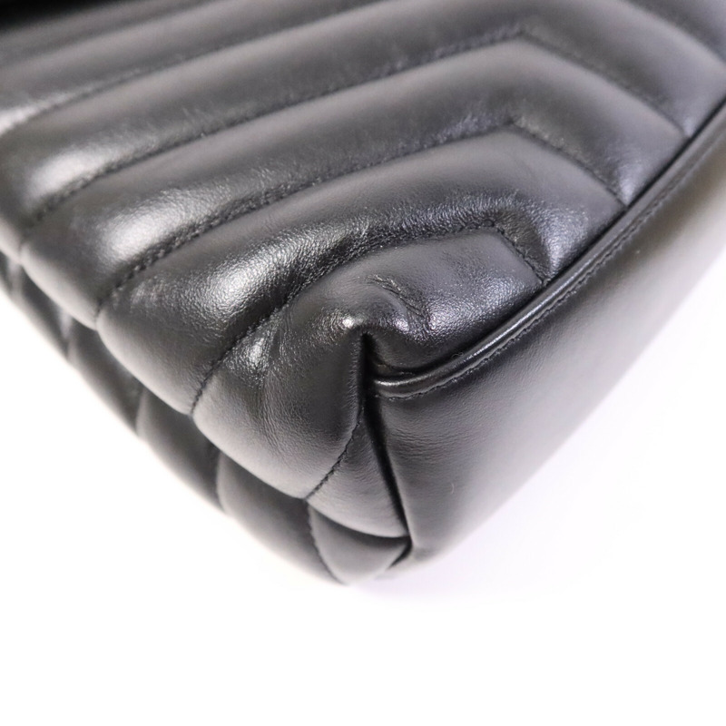 SAINT LAURENT 牛皮皮革LouLou Medium鏈帶肩背袋-11