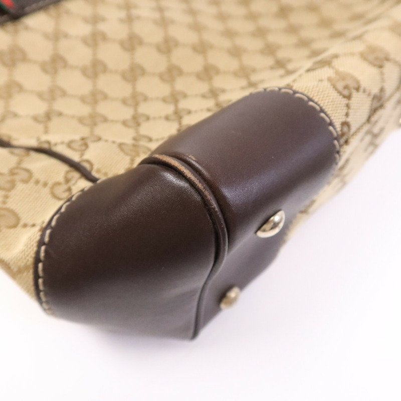 GUCCI 帆布Tote Bag金扣手挽袋-13