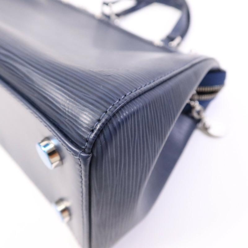 LOUIS VUITTON Epi Brea MM銀扣手挽肩背兩用袋-9