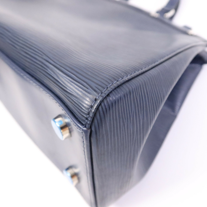 LOUIS VUITTON Epi Brea MM銀扣手挽肩背兩用袋-11