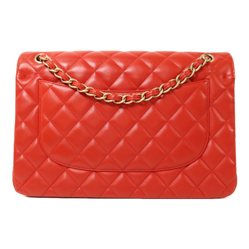 CHANEL 羊皮皮革Large Classic金扣鏈帶肩背袋-1