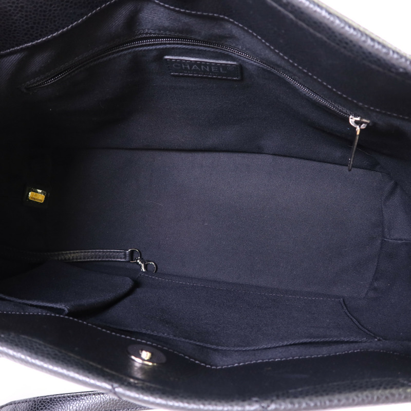 CHANEL 牛皮皮革Shoulder Bag銀扣鏈帶肩背袋-5