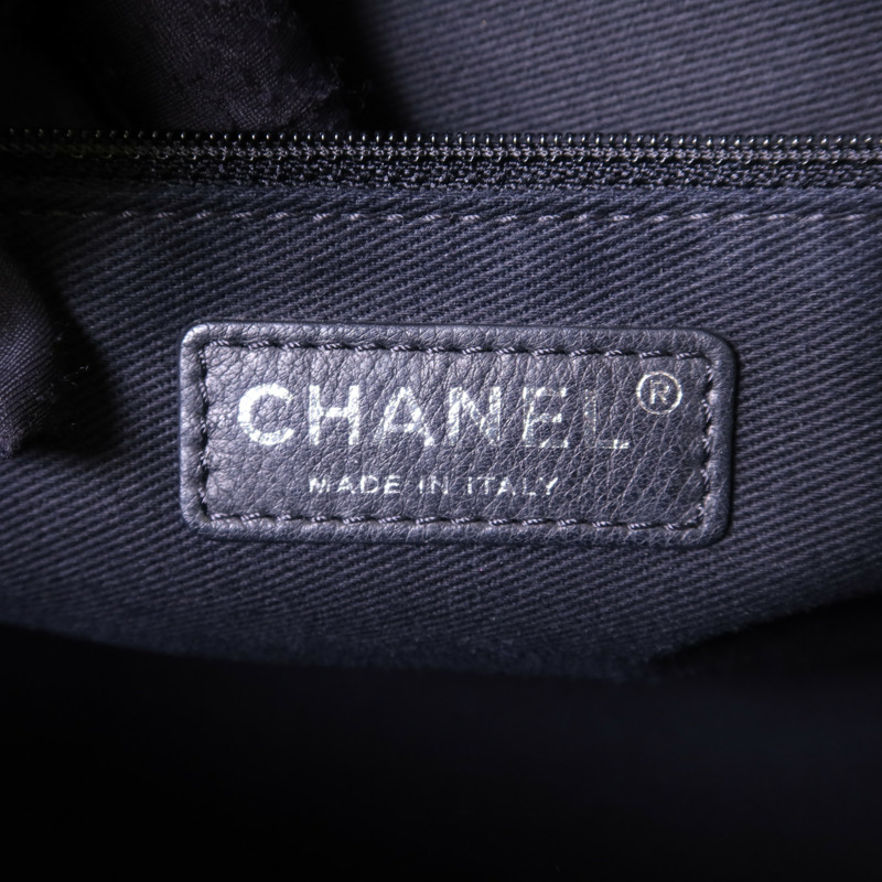 CHANEL 牛皮皮革Shoulder Bag銀扣鏈帶肩背袋-6
