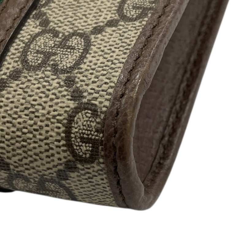 GUCCI 古馳 625757 側背手機包 GGSUPREME PVC帆布 老花 棕色系-9