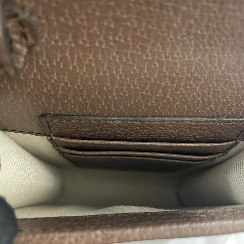 GUCCI 古馳 625757 側背手機包 GGSUPREME PVC帆布 老花 棕色系-12