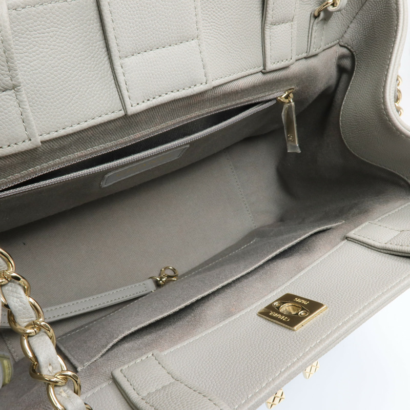 CHANEL 牛皮皮革Business Affinity金扣手挽肩背兩用袋-4