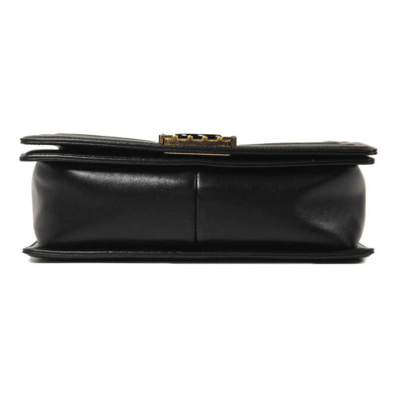 CHANEL 牛皮皮革Boy 25 Studded Handle Flap金扣鏈帶肩背袋-3